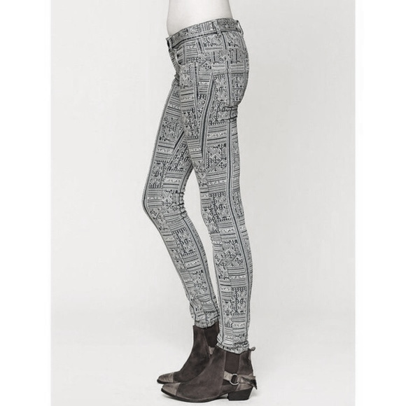 Free People Denim - Free People Isla Batik Print Skinny Jeans Size 27
